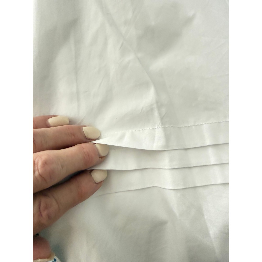 NWT Sugarlips Curve Flores White Cotton Tiered Pleated Midi Skirt Pockets 2X - Picture 5 of 14